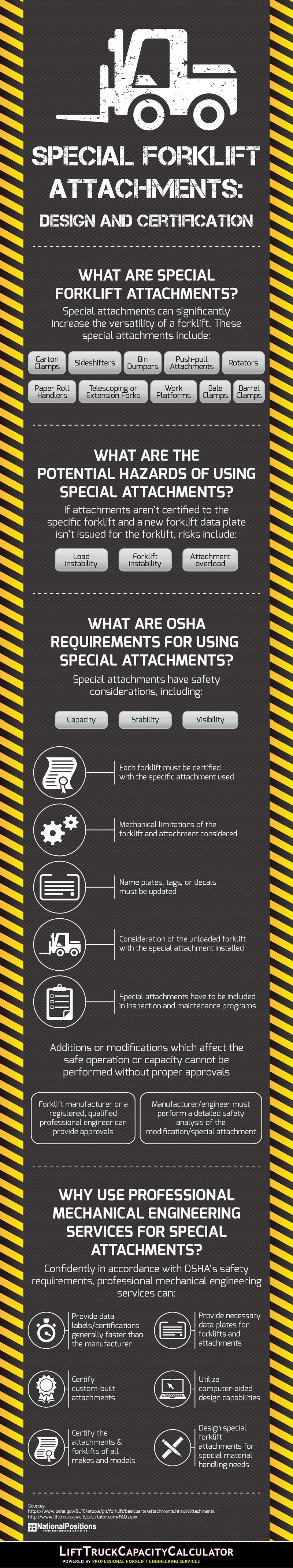 Special Forklift Attachments Infographic